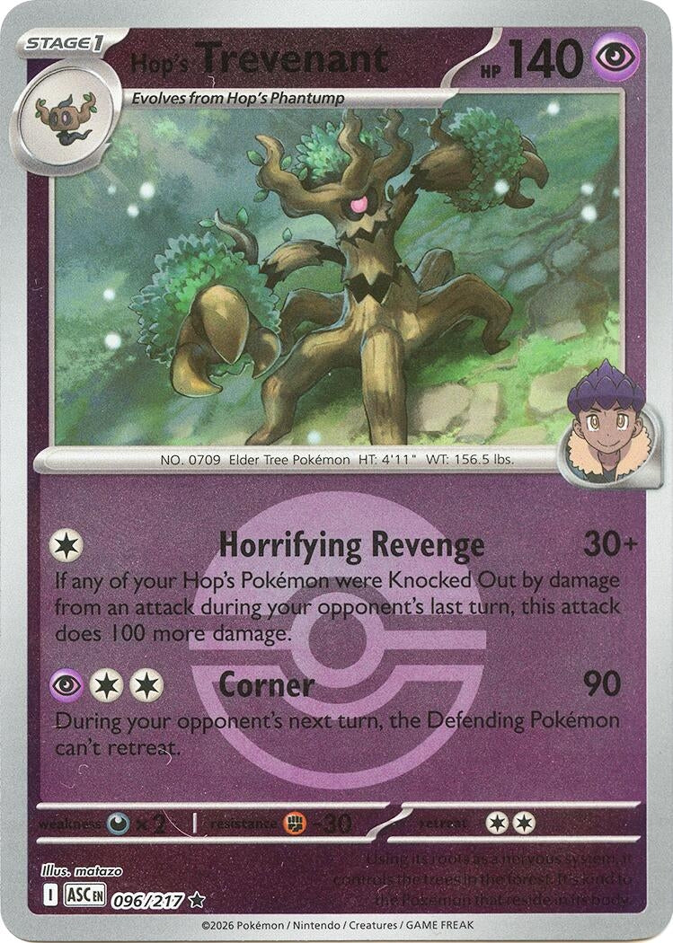 Image for Hop's Trevenant - 096/217 (Poke Ball) (096/217) (ASC) - Pokemon