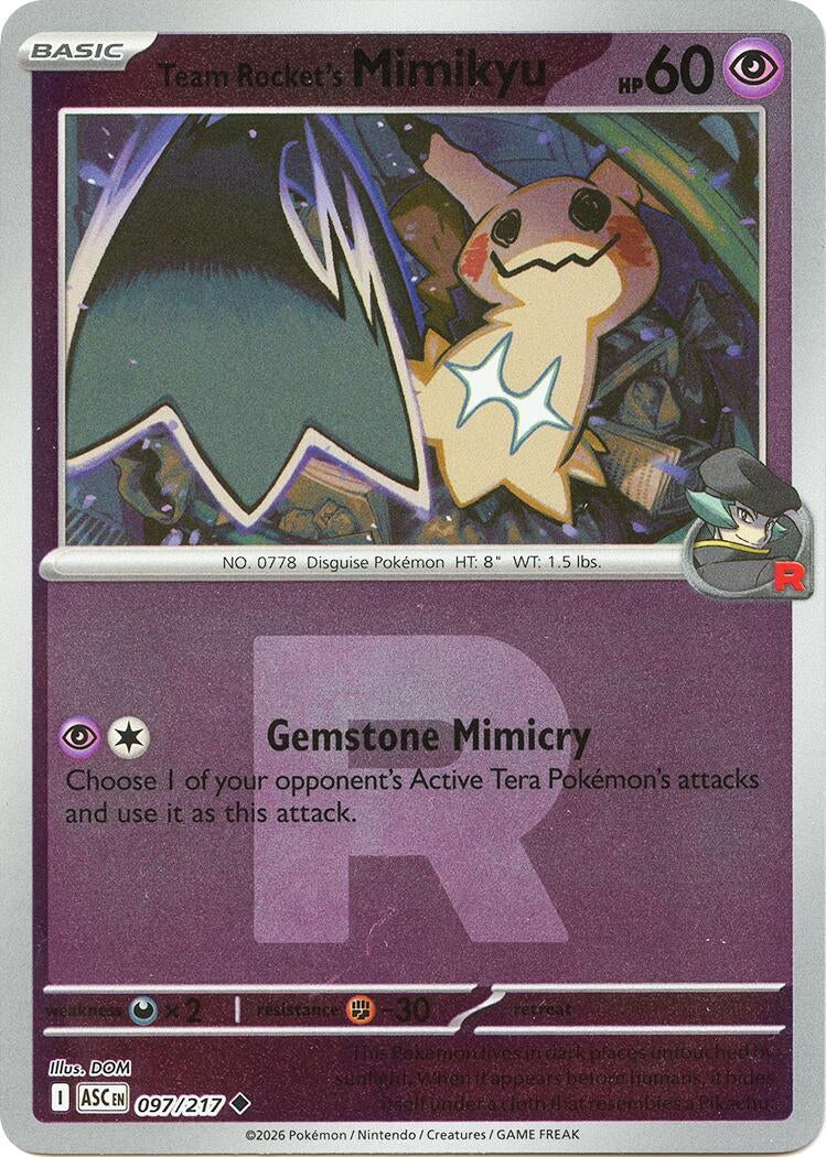 Image for Team Rocket's Mimikyu - 097/217 (Team Rocket) (097/217) (ASC) - Pokemon