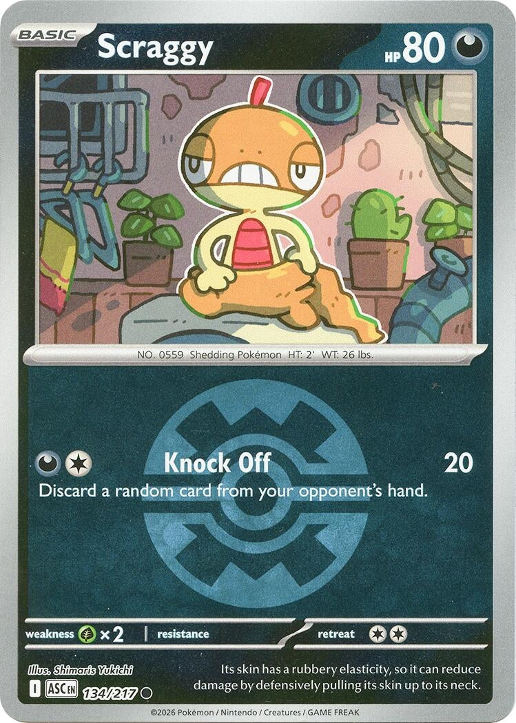 Image for Scraggy (Quick Ball) (134/217) (ASC) - Pokemon