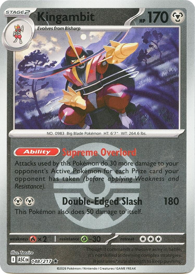 Image for Kingambit (Quick Ball) (148/217) (ASC) - Pokemon