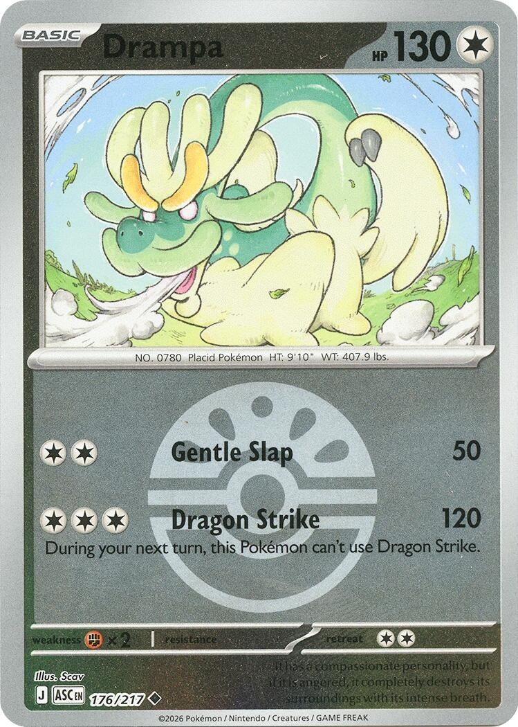 Image for Drampa (Friend Ball) (176/217) (ASC) - Pokemon