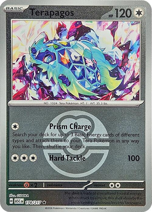 Image for Terapagos (Love Ball) (178/217) (ASC) - Pokemon