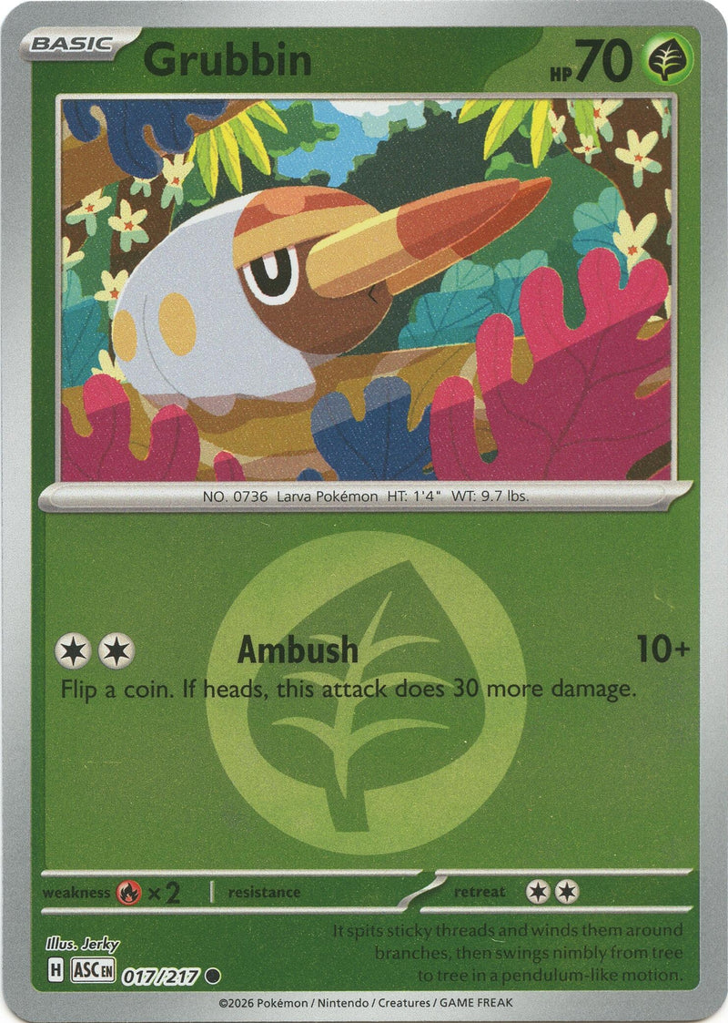 Image for Grubbin (Energy Symbol Pattern) (017/217) (ASC) - Pokemon