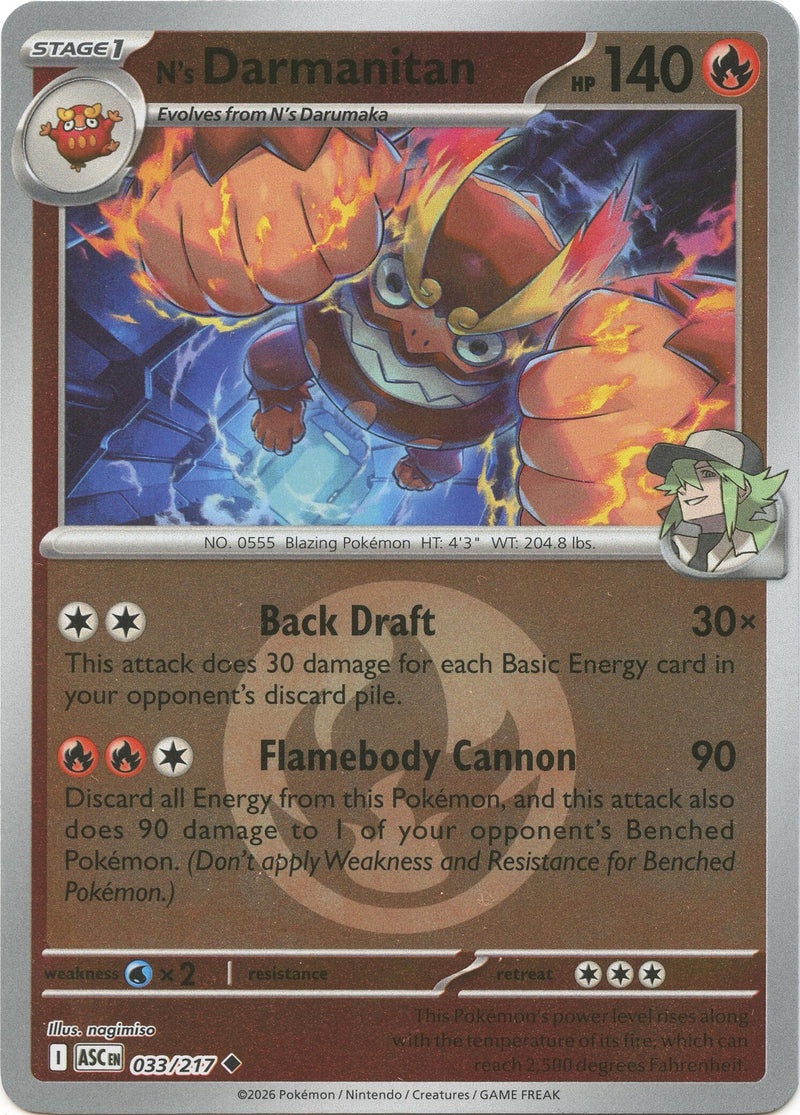 Image for N's Darmanitan (Energy Symbol Pattern) (033/217) (ASC) - Pokemon