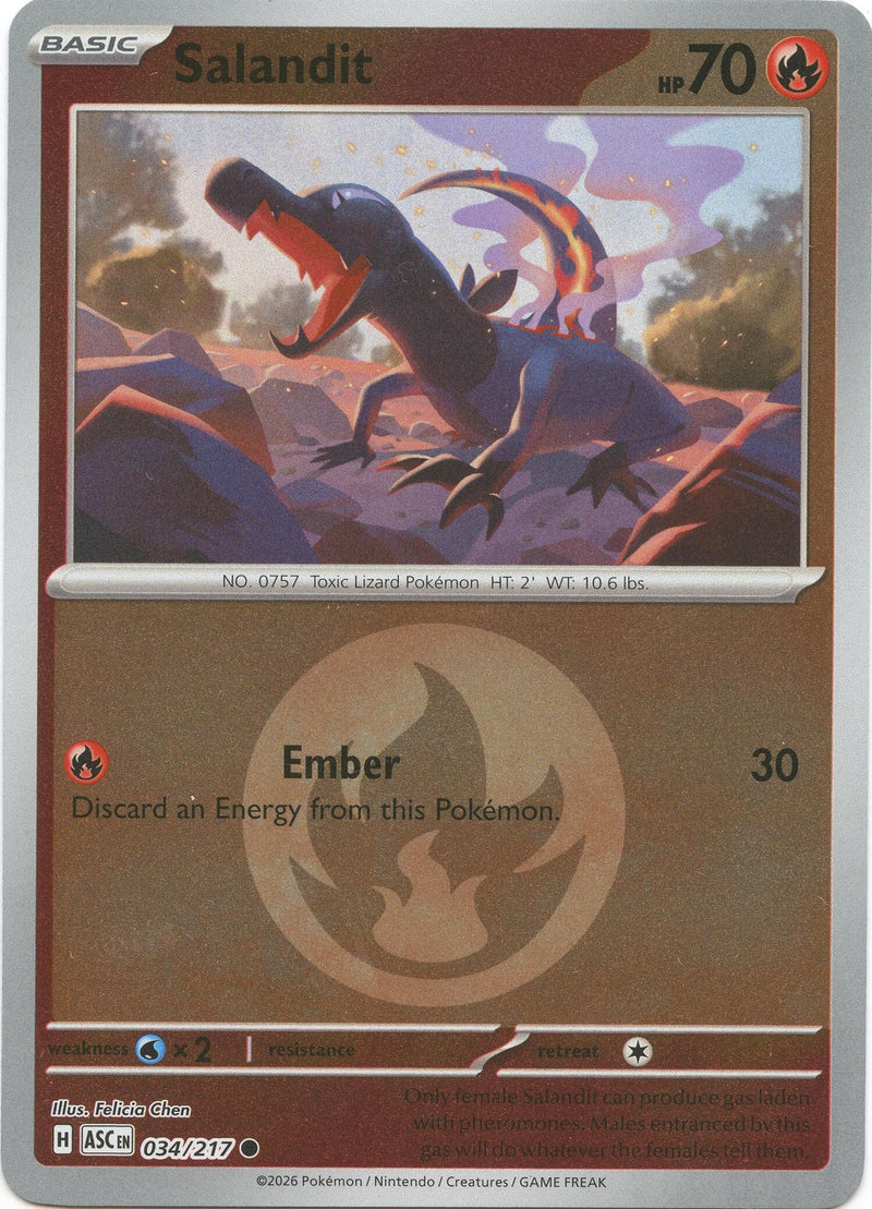 Image for Salandit (Energy Symbol Pattern) (034/217) (ASC) - Pokemon