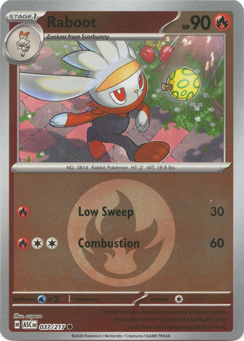 Image for Raboot (Energy Symbol Pattern) (037/217) (ASC) - Pokemon