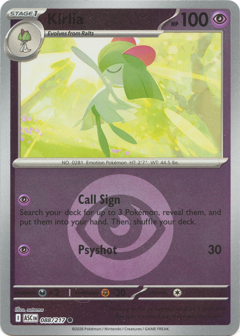 Image for Kirlia (Energy Symbol Pattern) (088/217) (ASC) - Pokemon