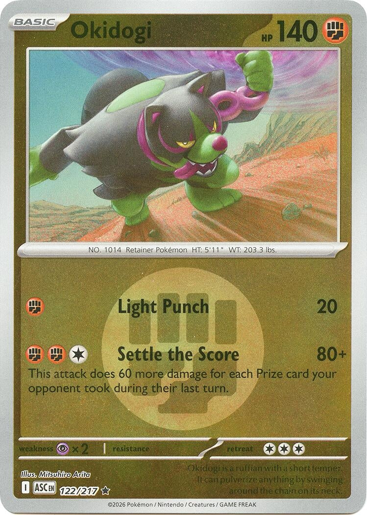 Image for Okidogi (Energy Symbol Pattern) (122/217) (ASC) - Pokemon