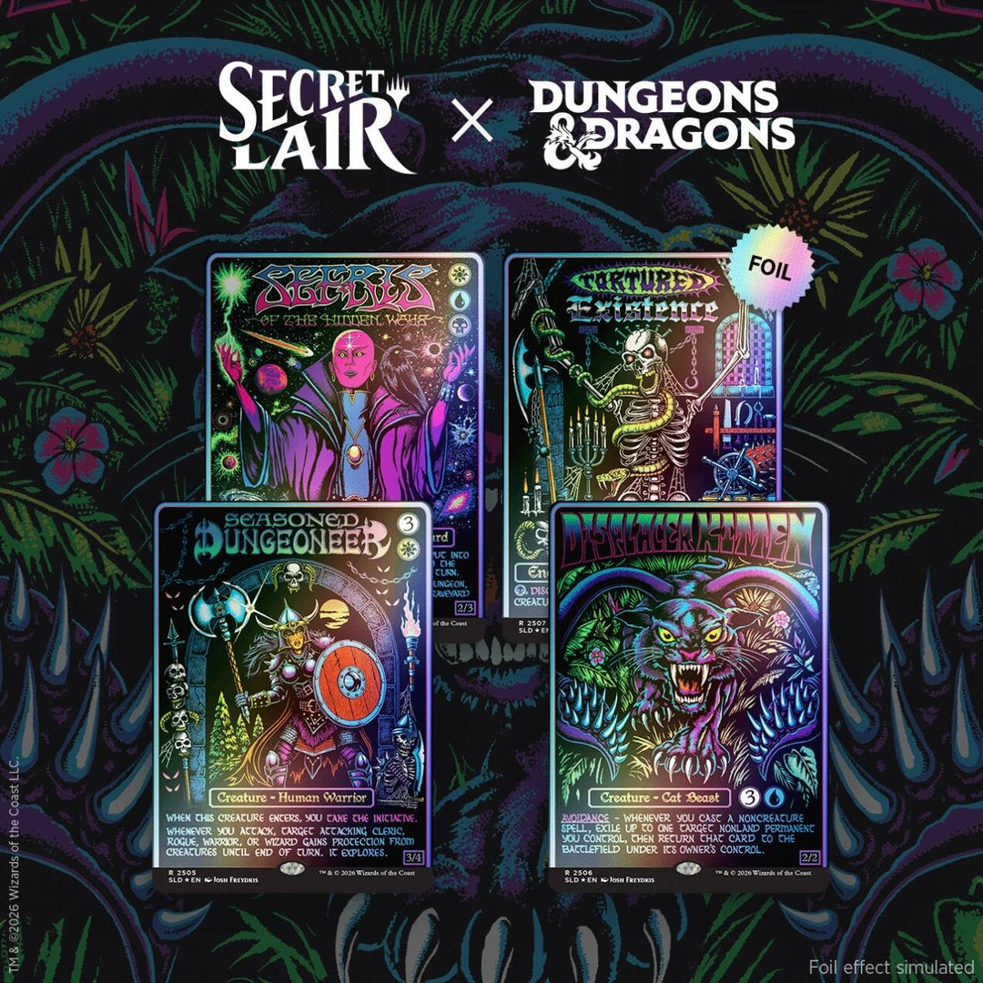 Image for Secret Lair Drop: Secret Lair x Dungeons & Dragons: Black Lights & Dark Dungeons - Traditional Foil Edition - Magic: The Gathering
