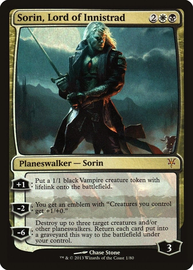 Image for Sorin, Lord of Innistrad (1) - Magic: The Gathering