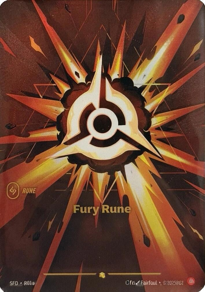 Image for Fury Rune (Alternate Art) (R01a) (SPF) - Riftbound: League of Legends Trading Card Game