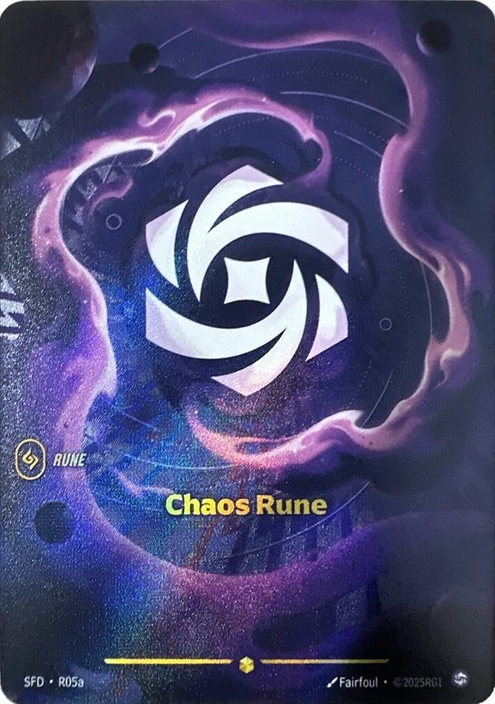 Image for Chaos Rune (Alternate Art) (R05a) (SPF) - Riftbound: League of Legends Trading Card Game