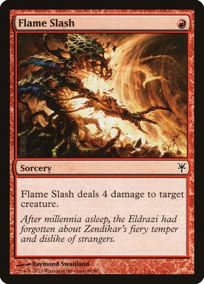 Image for Flame Slash (60) - Magic: The Gathering