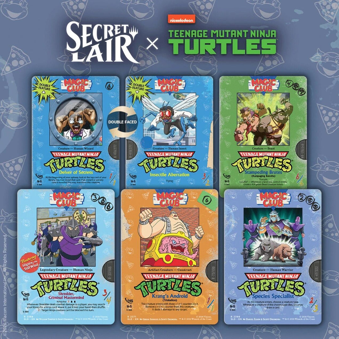 Image for Secret Lair Drop: Secret Lair x Teenage Mutant Ninja Turtles: VHS Villains - Non-Foil Edition - Magic: The Gathering