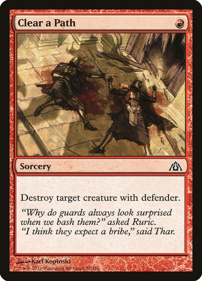 Image for Clear a Path (32) - Magic: The Gathering