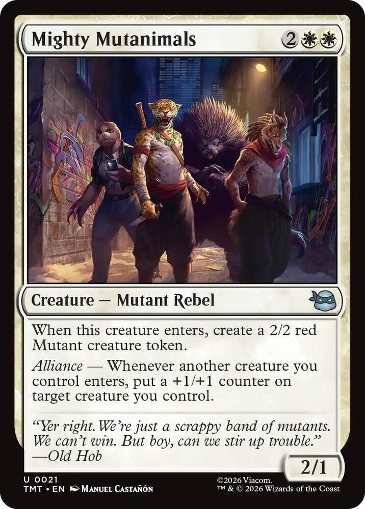 Mighty Mutanimals (21) (TMT)