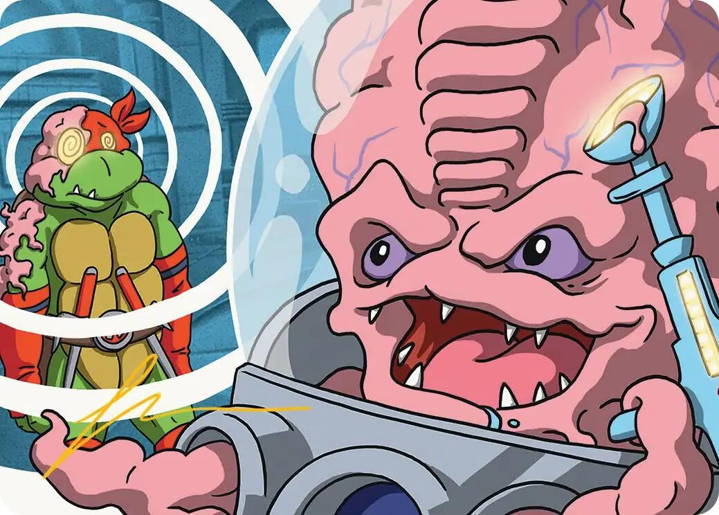 Image for Krang, Master Mind Art Card (25/54) (Gold-Stamped Signature) (25) (ASTMT) - Magic: The Gathering