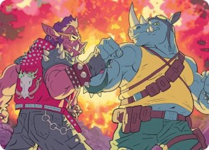 Image for Bebop & Rocksteady Art Card (29) (ASTMT) - Magic: The Gathering