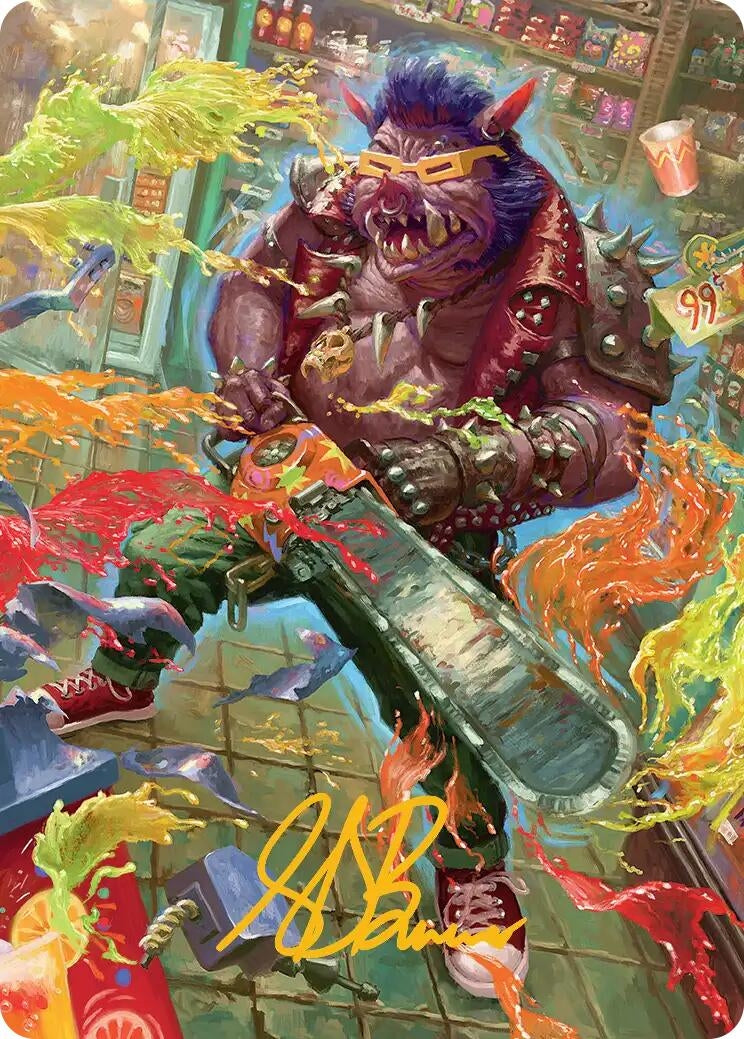 Image for Bebop, Porcine Punk Art Card (Gold-Stamped Signature) (52) (ASTMT) - Magic: The Gathering