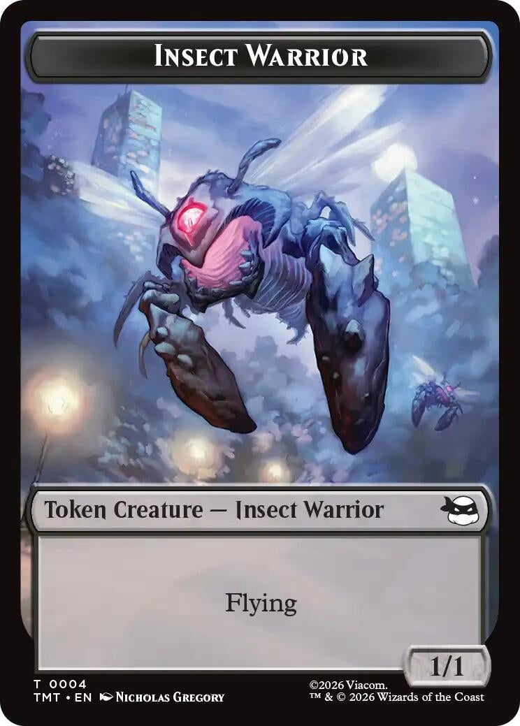 Insect Warrior // Food Double-Sided Token (4 // 8) (TMT)