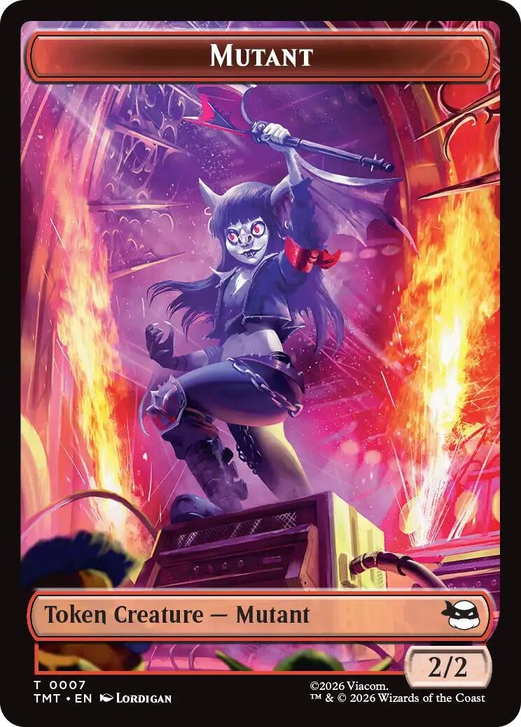 Mutant // Ninja Turtle Spirit Double-Sided Token (7 // 3) (TMT)