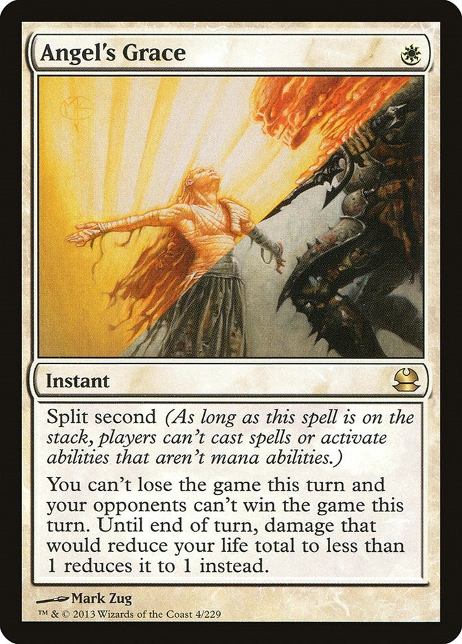 Image for Angel's Grace (4) (MMA) - Magic: The Gathering