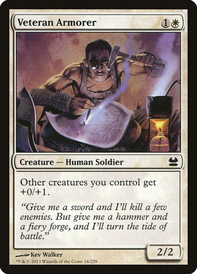 Image for Veteran Armorer (34) - Magic: The Gathering