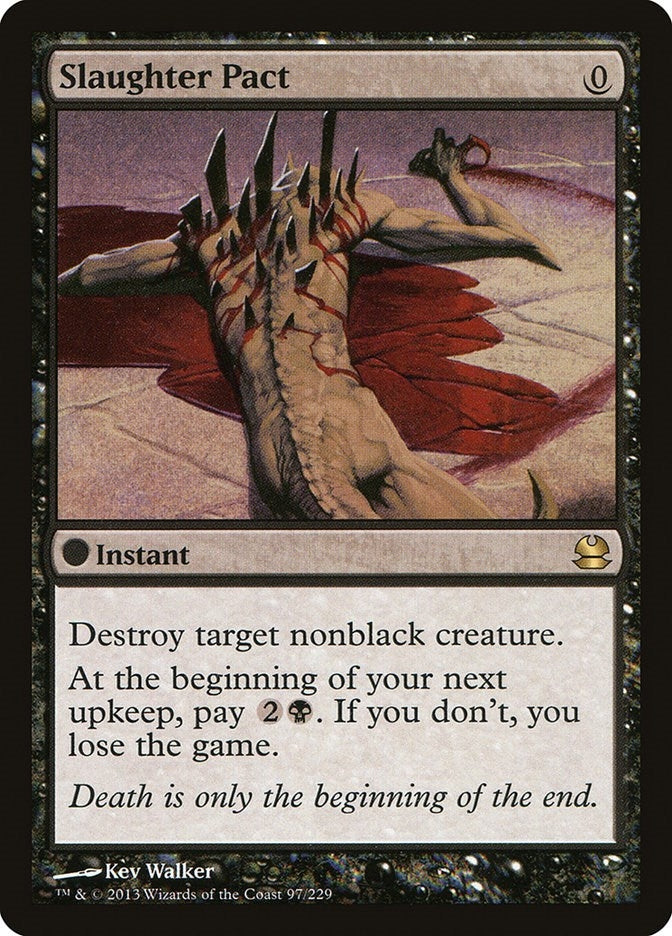 Image for Slaughter Pact (97) - Magic: The Gathering