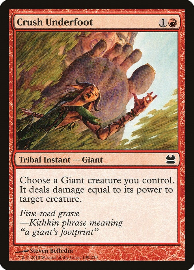 Image for Crush Underfoot (109) (MMA) - Magic: The Gathering