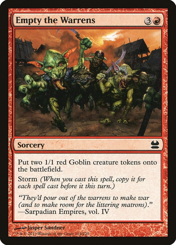 Image for Empty the Warrens (112) (MMA) - Magic: The Gathering