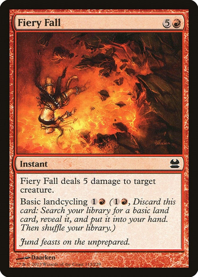 Image for Fiery Fall (113) (MMA) - Magic: The Gathering