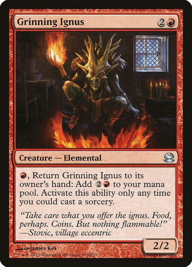 Image for Grinning Ignus (118) (MMA) - Magic: The Gathering