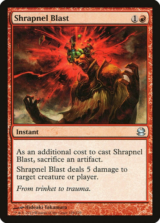 Image for Shrapnel Blast (129) (MMA) - Magic: The Gathering