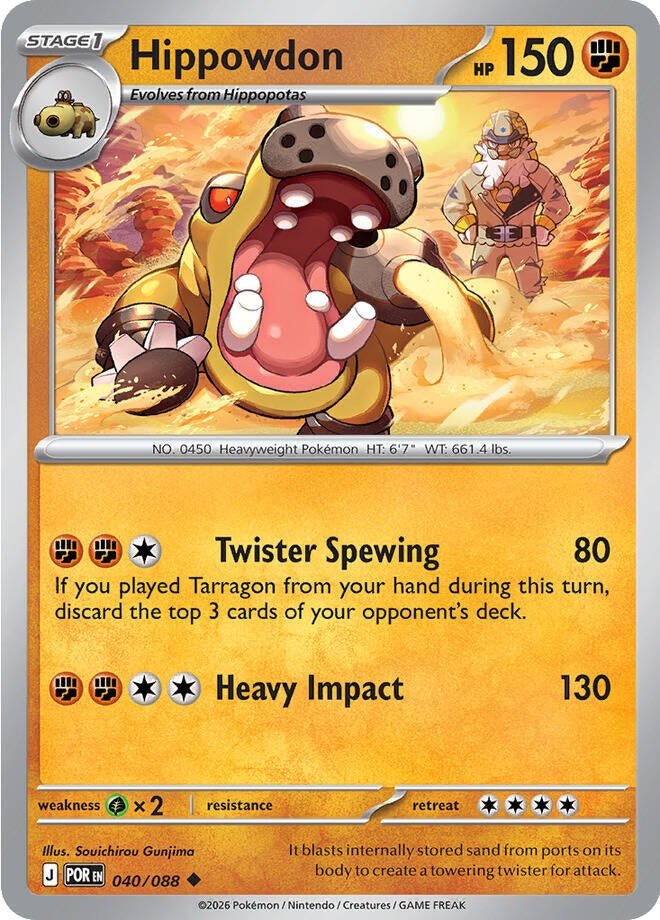 Image for Hippowdon (040/088) (POR) - Pokemon