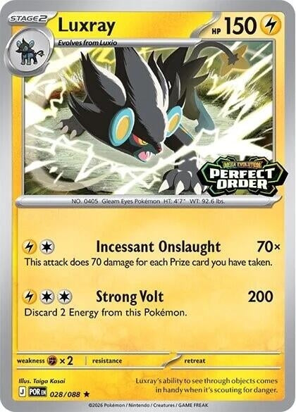Image for Luxray (Perfect Order Stamped) (028/088) (MCAP) - Pokemon