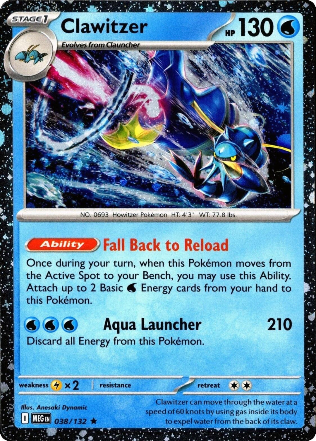 Image for Clawitzer (Cosmos Holo) (038/132) (MCAP) - Pokemon