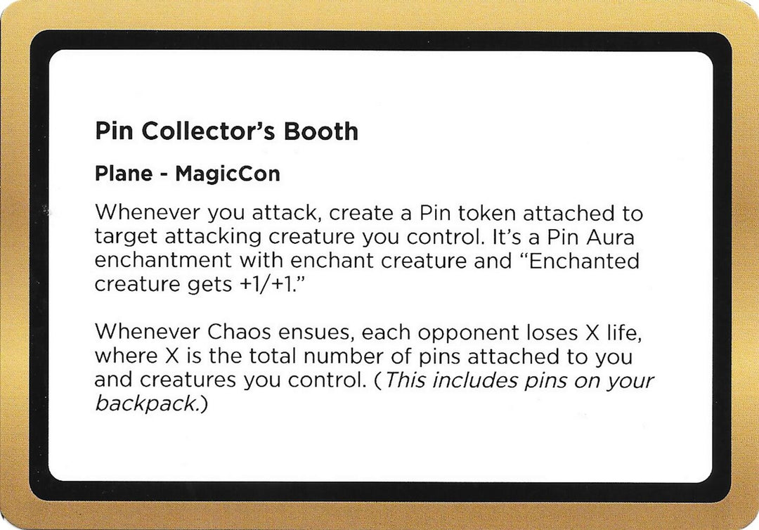 Image for Pin Collector's Booth (Black Lotus Unknown Planechase) (OVER) - Magic: The Gathering