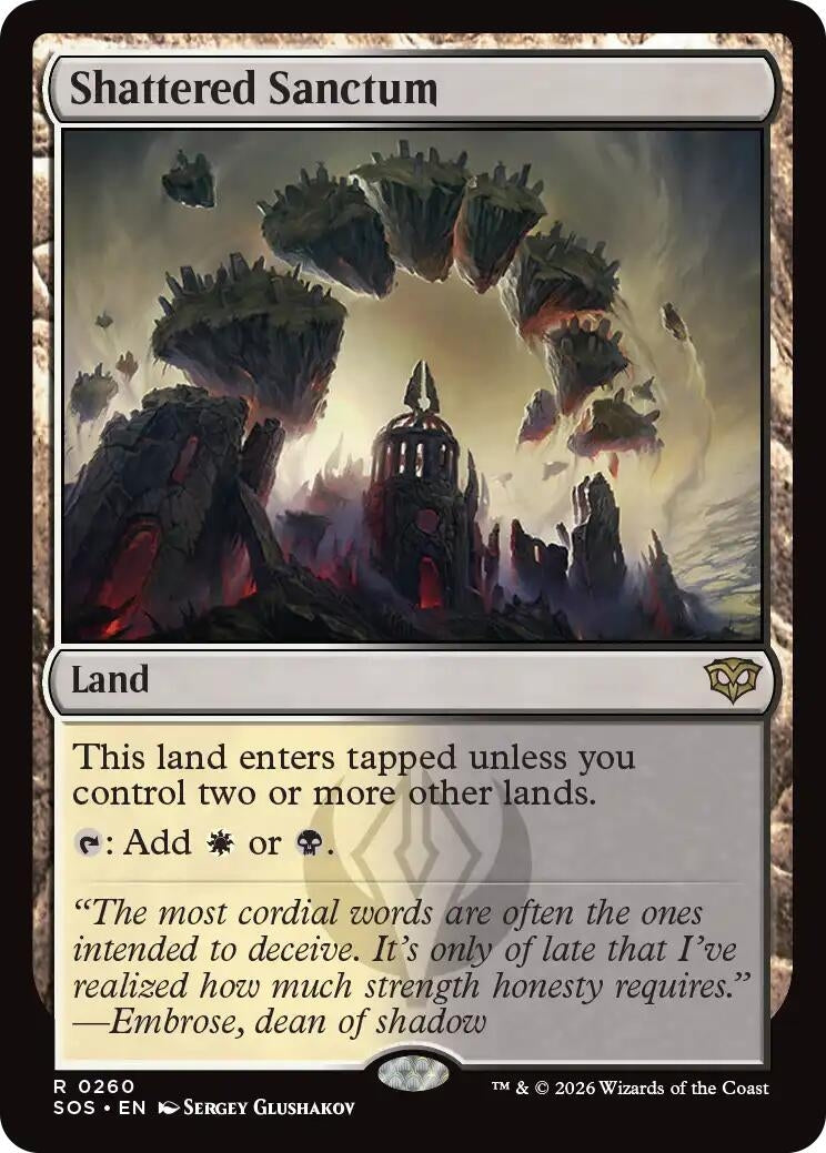 Image for Shattered Sanctum (260) (SOS) - Magic: The Gathering