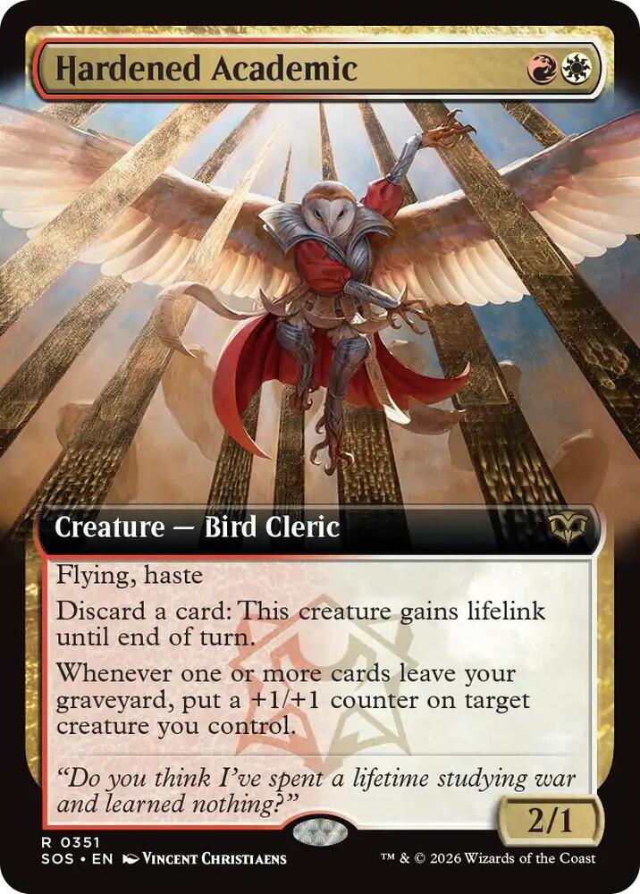 Hardened Academic (Extended Art) (351) (SOS)