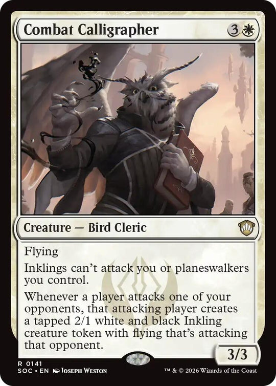 Image for Combat Calligrapher (141) (SOC) - Magic: The Gathering