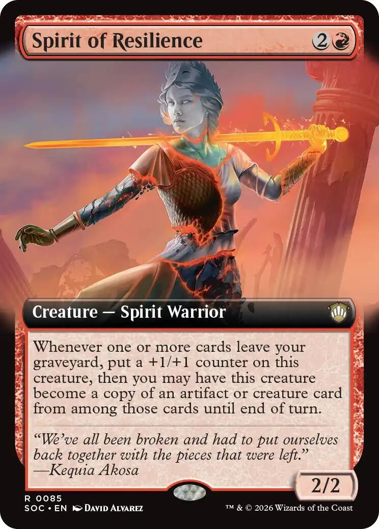 Spirit of Resilience (Extended Art) (85) (SOC)