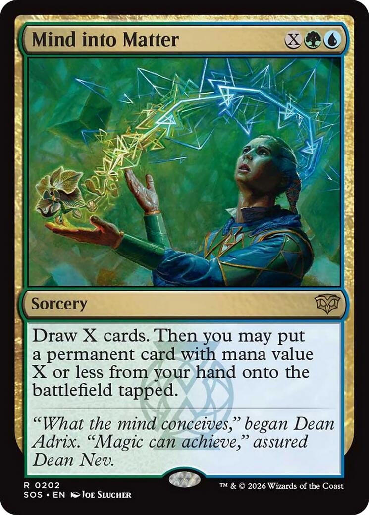Mind into Matter (202) (SOS)