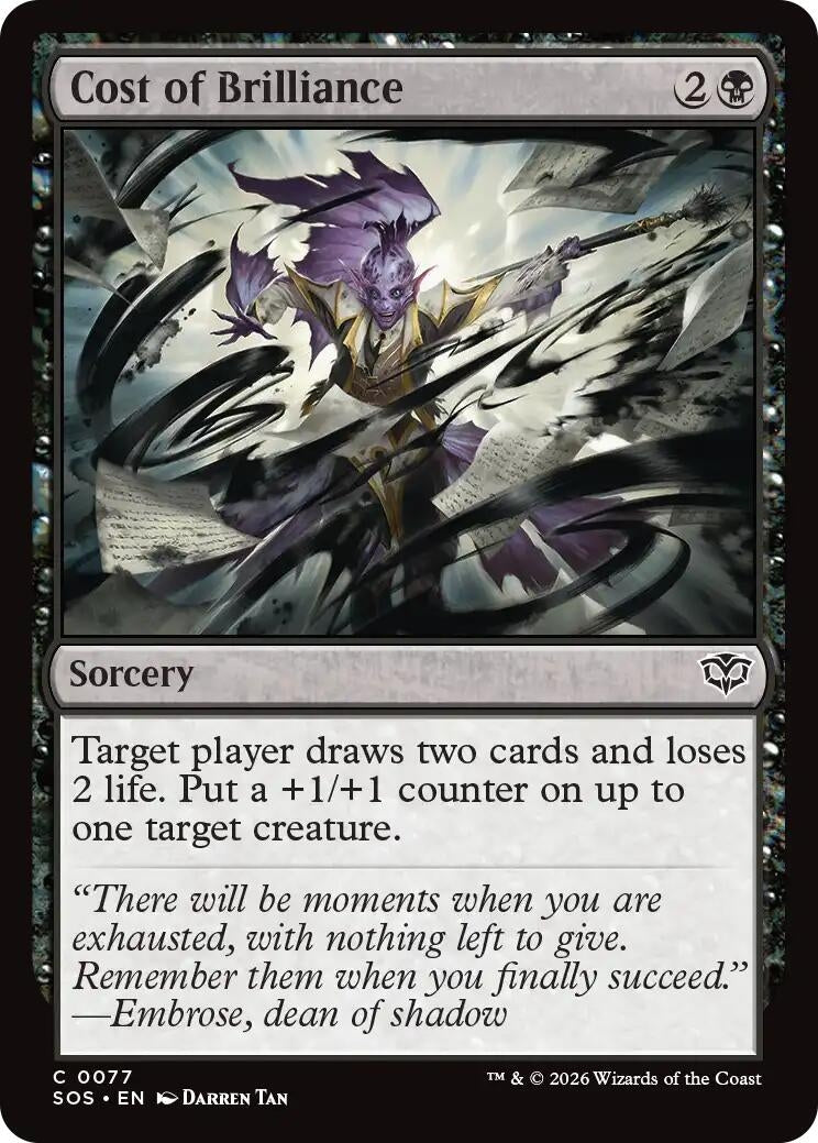 Cost of Brilliance (77) (SOS)