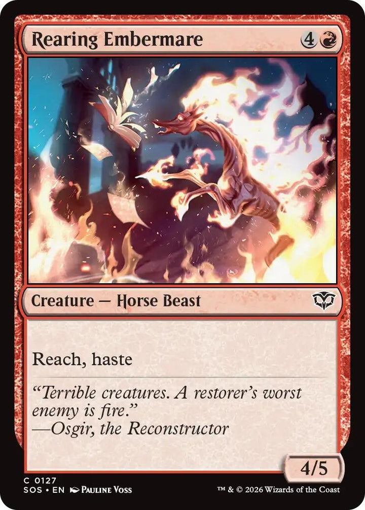 Rearing Embermare (127) (SOS)