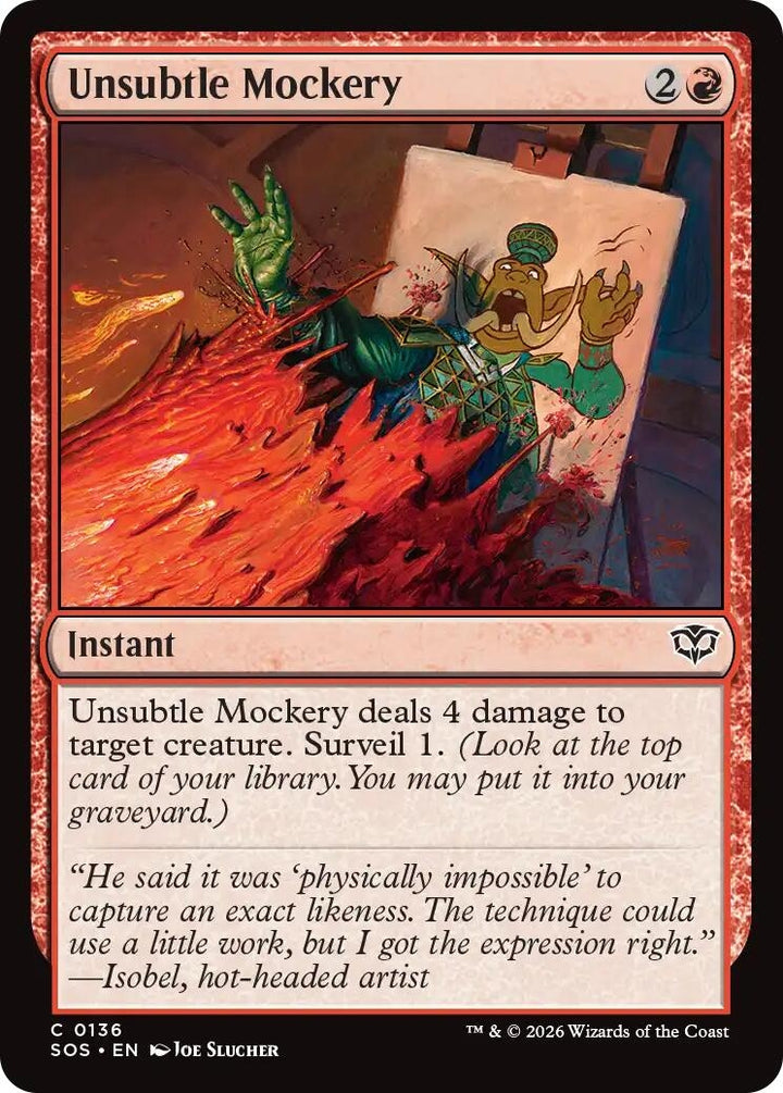 Unsubtle Mockery (136) (SOS)