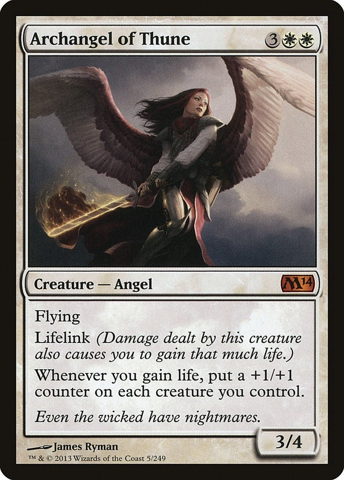 Image for Archangel of Thune (5) (M14) - Magic: The Gathering