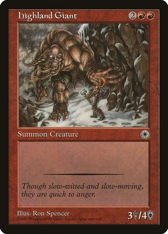 Image for Highland Giant - Magic: The Gathering