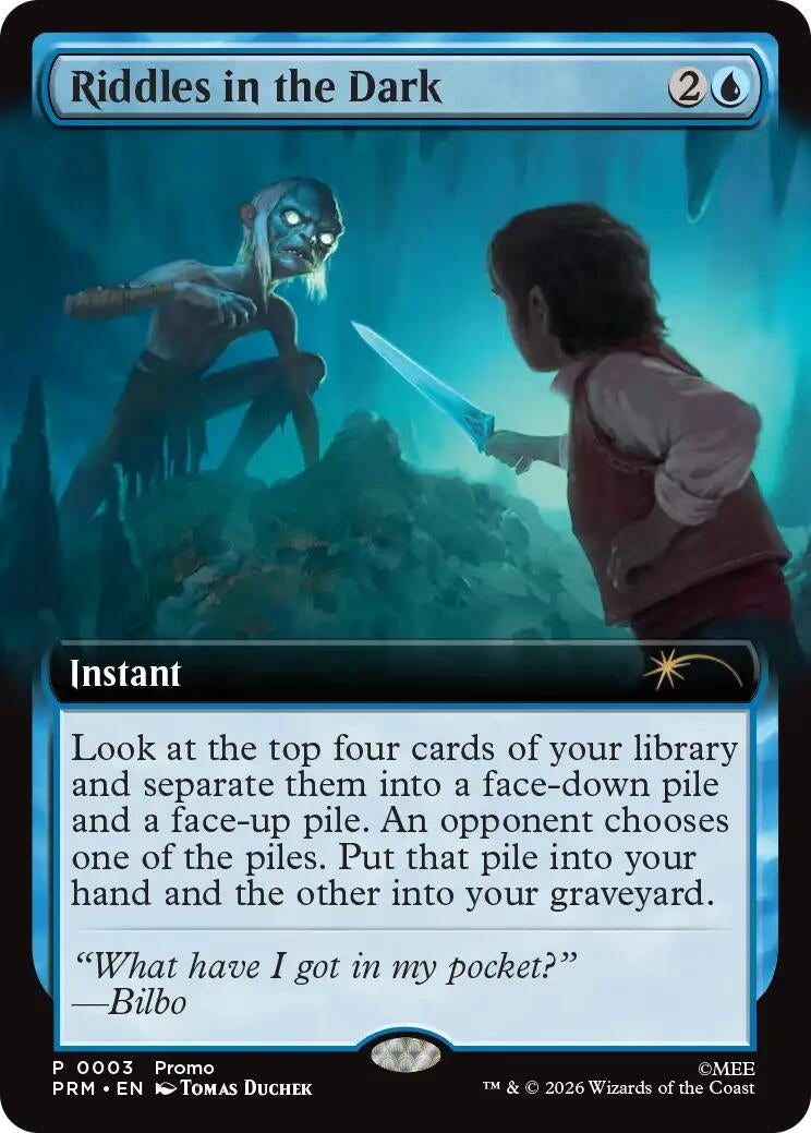 Image for Riddles in the Dark (Extended Art) (3) (PRM) - Magic: The Gathering