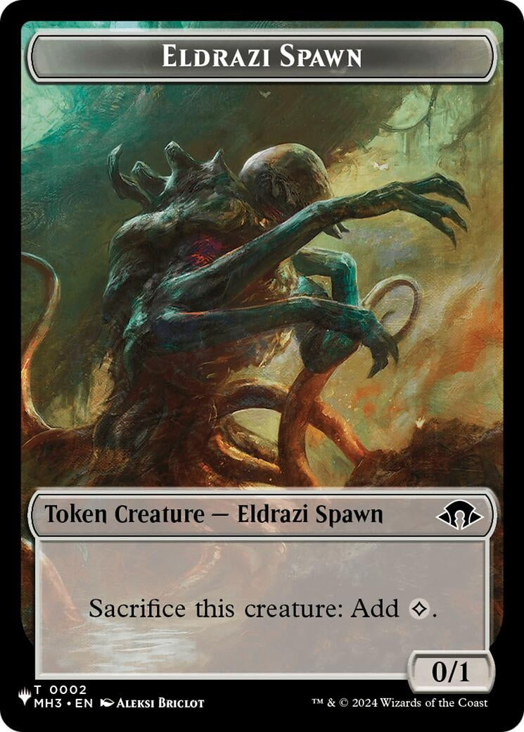 Image for Eldrazi Spawn (MH3) // Rat (WOE) Double-Sided Token (2 // 7) (LIST) - Magic: The Gathering
