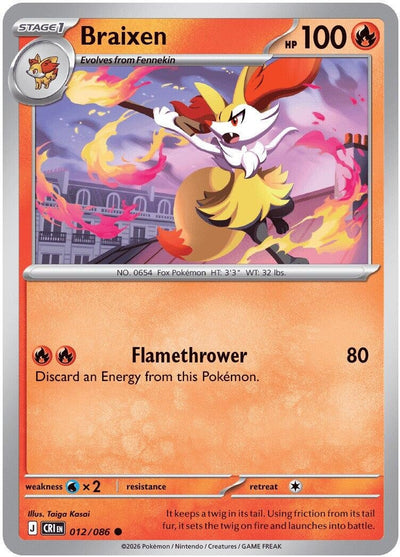 Braixen (012/086) (CRI)